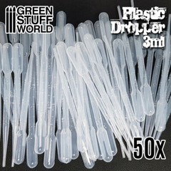 50x Long Droppers with Suction Bulb – Painting Tools, airbrush, modelling, Hobby