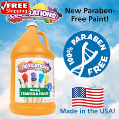 Paraben-Free Tempera Paint for Kids – 1 Gallon, Vibrant Blue. Non-Toxic and Made