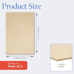 Baltic Birch Plywood, 3 mm 1/8 x 12 x 18 Inch, B/BB Grade Sheets| Woodpeckers