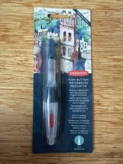 Derwent Push Button Waterbrush – Paint Brush – Round Medium Tip – 3mm (2305823)