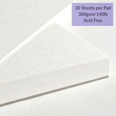 12×9 Inch Watercolor Pad Mixed Media 300gsm 140lb Cold Pressed 2 PCS Set