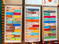 BIG LOT Vtg Artist PASTELS Prismacolor Eberhard Faber Weber Costello FREE Shipng
