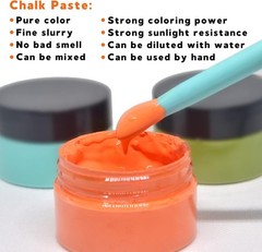 24 Colors Chalk Paste Paint Set for Wood Fabric DIY Art Craft