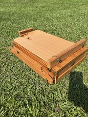 Mabef M22 Art Easel with Tray Made In Italy Oil Paintings Wood Folding Portable