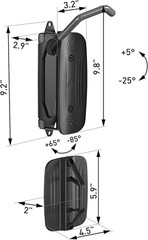 monTEK Swivel Bike Wall Mount – 4 Pack Garage Hanger & Space-Saving Grey