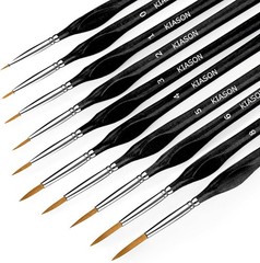 10PC Miniature Paint Brush for Fine Detailing,Small Painting Brushes Set for …