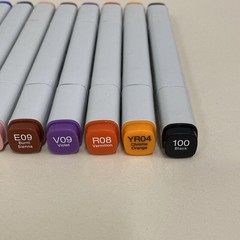 Copic Classic & Ciao Alcohol Markers Lot of 37 Dual Tip Assorted Colors Art Pen
