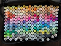 Inserts for Ohuhu Honolulu 216 Marker Bag, 3D Printed Trays Dividers (220 slots)