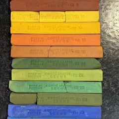 Vintage Conte Carres Decor 24 Pastels Colors VHTF Complete
