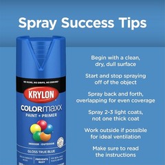 11oz Satin Crystal Clear Acrylic Spray Paint by Krylon – Rust Resistant Finish
