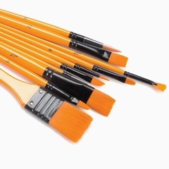 Acrylic Paint Brushes Set – 1 Pack/10 pcs Watercolor Brushes Painting Brush N…