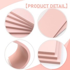 6 Pack 4″x6″ Pale Pink Rubber Stamp Carving Block Carved Brick Soft Craft