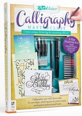 Art Maker Calligraphy Masterclass Kit 3 Nibs Starter Kit Brand New