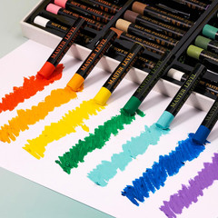 Professional Oil Pastels, 48 Vibrant Colors plus 4 White, Set of 52, Creamy and