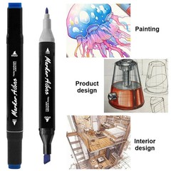 80 Dual Tip Colouring Pens – Fine & Broad Tip Art Set for Adults & Kids UKSTOCK