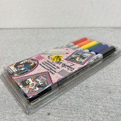 Marvy Uchida Carnival Paint Markers 6 Pens Bold Tip Hot Colors 1960-6A