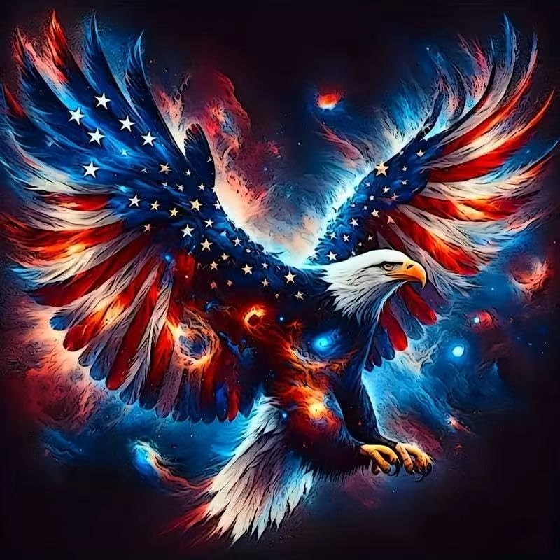 OJTOYART Eagle Diamond Art Kits for Adults 13.79 inches x inches, YP052