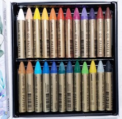 Water Soluble Oil Crayons For Artists 24 Color Watercolor Crayons Oil Pastels