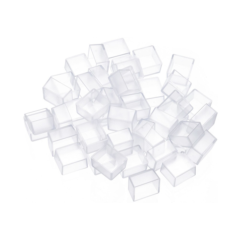 2ml Watercolor Pans, 48 Pack Empty Half Pans Watercolor Tins Style 1, Clear