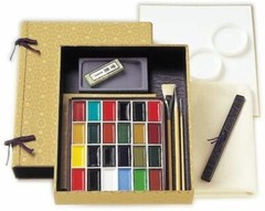 Japanese painting color ink set No.3 24 colors