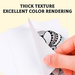 60 PCS Artist Square Blank Paper 4.5×4.5 Inch Heavyweight Drawing Sheets Art