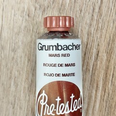 Grumbacher Pre-Tested Artists Oil Color Mars Red 37ml Unused Read