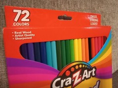 CraZArt Colored Pencils 72ct Vivid Bright Non-Toxic, Wood Pre-Sharpened NIB