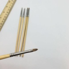 XDT Triangular Tip Nail Art Brush 5pc Set #000 Pure Kolinsky Sable Micro Detail