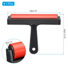 6 Inch Rubber Roller Brayer Rolling Tools for Printing Printmaking