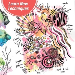 Reverse Coloring & Doodling Book: Brights – Gifts for Mom | Relaxing Adult Co…