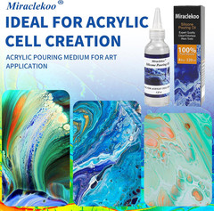 Silicone Pouring Oil Pure Silicone Oil for Creating Cell in Acrylic Paint Resin