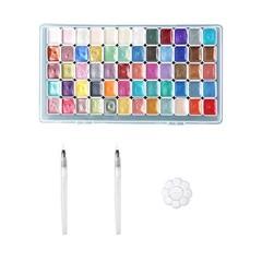 60 Colors Watercolor Painting Set For Children Adults Art Paint Complete Kit APR