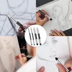 4pcs Artist Blending Sponge Pen Dual Tip Reusable Drawing Art Soft Oil