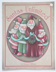SET OF 9 Vintage Tole Painting Santa Books & Patterns by Margaret Wilburn