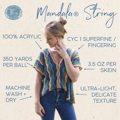 Fingering Yarn Mandala String Knitting Crochet Ballad Lion Brand 557-216AA