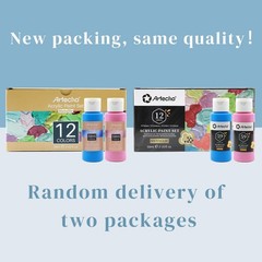 Acrylic Paint Set – 12 Metallic Colors for Canvas, Rock, Wood, Fabric, 59ml B…