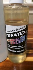 Medea Airbrush Cleaner 8fl oz & Createx Airbrush Cleaner 4fl. oz. Used Bottles