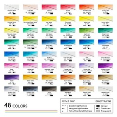MEEDEN Watercolor Paint Tubes Set – 48 x 19.2 Fl Oz (Pack of 1), 48 Colors