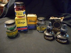 Vintage Lot of Higgins and Skrip Ink Boxes and Bottles Red Blue Green India Ink