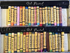 VTG. 1950’s-TOYO-OIL PASTELS-39 COUNT-Art Supply-Made in Japan