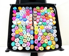 OHUHU 128 Colors Alcohol Markers Oahu Series with Original Case Art Marker Lot