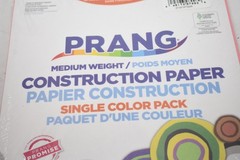 Prang Medium Weight Pink Construction Paper Pack of 100 9″ x 12″ Sheets P7003