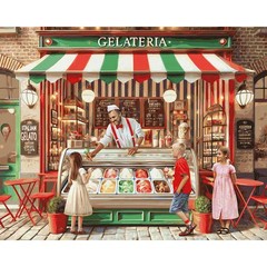 Schipper Italian Ice Cream Parlor Paint by Number Kit