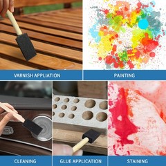 1″ Foam Paint Brushes – 100 Pack, 1-Inch Painting Sponges – Premium Foam Brus…