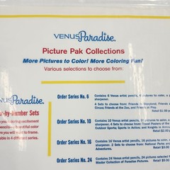 Venus Paradise Color by Number Picture Pak 0549-1 Teen Tempo Collection Vintage