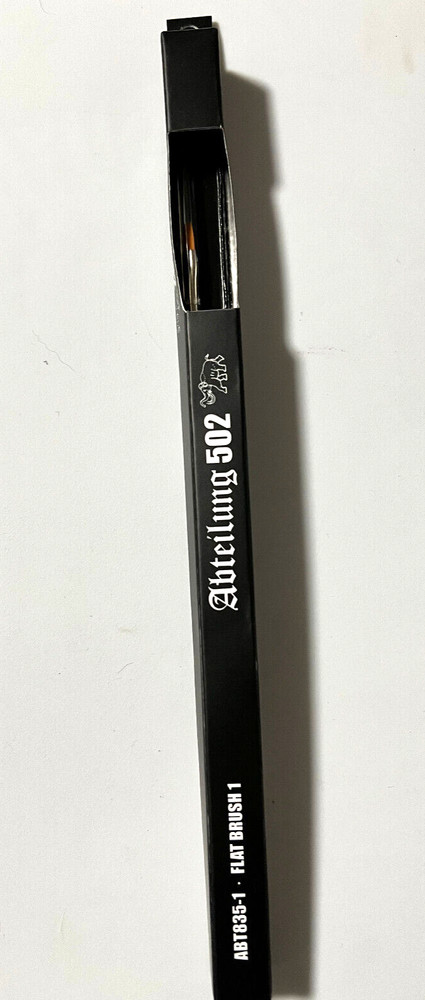 ABTEILUNG 502 MINIATURE HOBBY SYNTHETIC PAINT BRUSH ABT835-1 FLAT 1