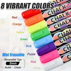 Window Chalk Markers for Cars, Liquid Chalk Marker Pens for Glass