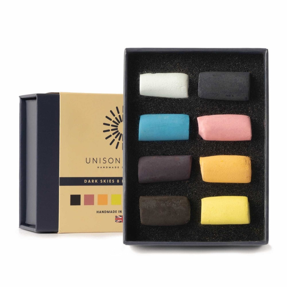 Unison Artists Soft Pastels Dark Skies Colours Mini Set 8pc