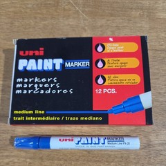 Uni Paint Marker PX-20 Medium Line Oil-Base Blue Pack of 12