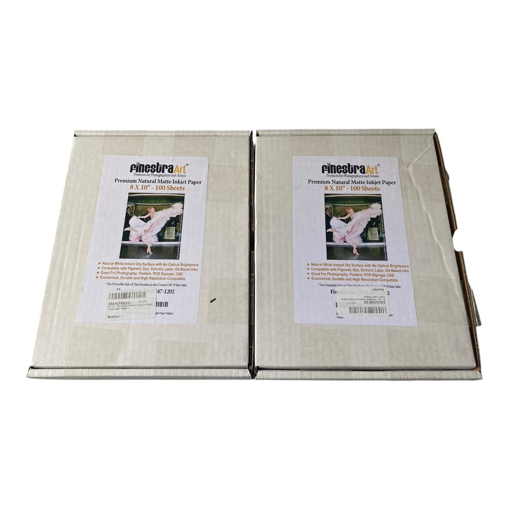 Finestra Art 8” X 10” Premium Natural Matte Inkjet Paper – Approx 170 Sheets